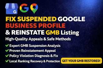 fix suspended google my business profile and reinstate disabled business profile