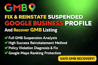 reinstate suspended google business profile and fix gmb suspension