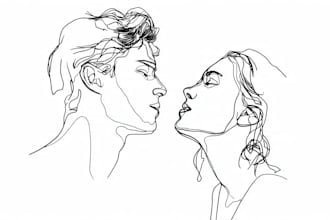draw unique one line art,  vector line art illustration