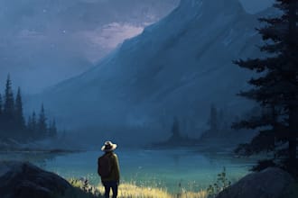 do the landscape illustration or concept art for you