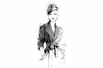 convert your sketch or idea into a procreate illustration