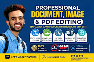 professionally edit images, documents and PDF files manually