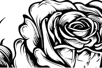 high end linework tattoo design for you