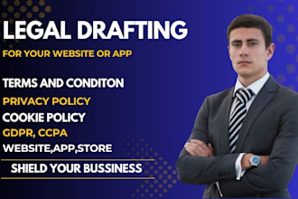 draft gdpr privacy policy and cookie policy for shopify, app,wordpress