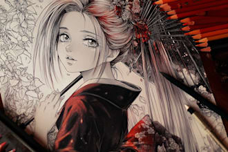 draw anime and manga illustrations