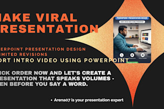 design professional powerpoint presentation and short video