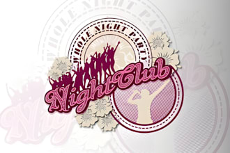 make a professional restaurant cafe bar and nightclub logo design