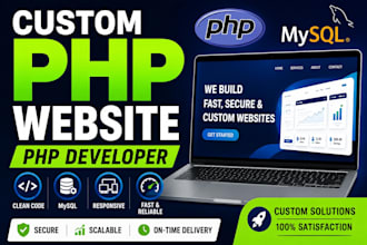 be your PHP developer for custom web development