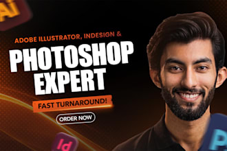 be your expert photoshop, illustrator, and indesign designer