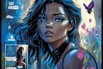 draw comic style action character art