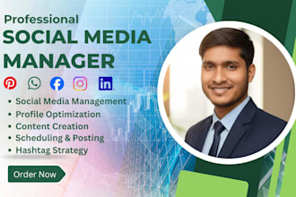 be your professional social media marketing manager