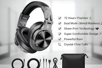 design a professional and stylish headphone or headset