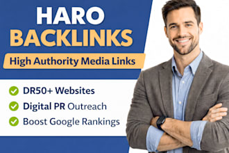 build high authority haro backlinks for SEO ranking google