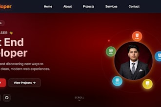 create modern responsiv website with HTML tailwindcss and js