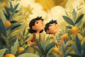 children story book illustration children story book