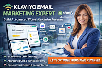 setup shopify klaviyo newsletter campaign welcome flow build ghl crm automation