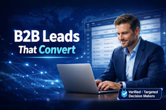 provide verified b2b leads and business contact research