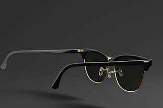 do custom 3d sunglasses and 3d eyewear, 3d rendering