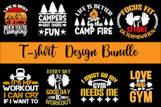 make tshirt design with editable files