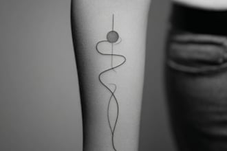 design a modern and minimalist tattoo design