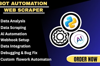 develop ai automation bot, scraper task automation system with selenium python