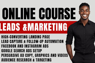 course marketing online course ads enrollment leads education lead online school