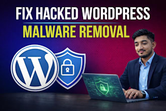 do wordpress malware removal, fix hacked wordpress and improve security