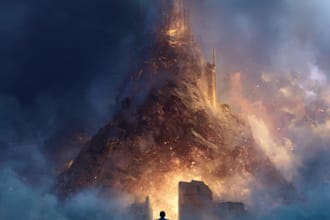 do fantasy book cover design, thriller book cover