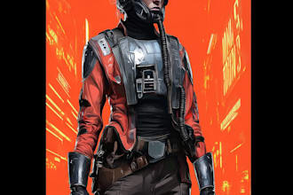 create custom star wars inspired fan art illustration