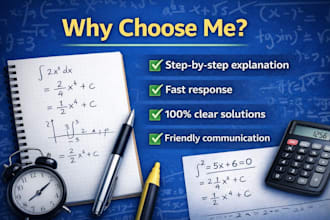 solve calculus, algebra and integral problems step by step