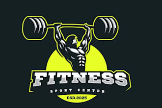 make physical fitness, bodybuilding, gym, yoga logo