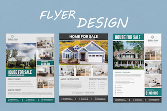 design eye catching real estate flyer