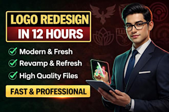 design company logo, rebrand, refresh, update or improve brand identity