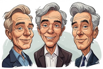 make professional political cartoon and caricature portrait