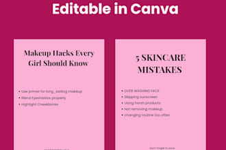 pink aesthetic canva templates beauty