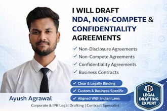 draft a strong nda, non compete, confidentiality agreements