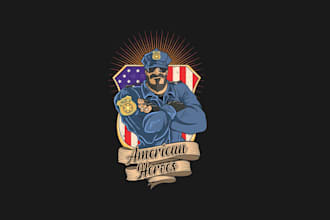 create wonderful and excellent police logo design
