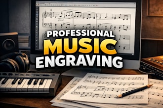 provide professional music engraving and sheet music transcription
