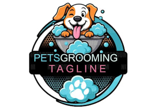 design pet animal pet shop dog cat pet care logo