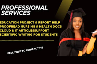 assist with education project proposals and reports