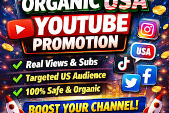 superfast organic USA youtube promotion
