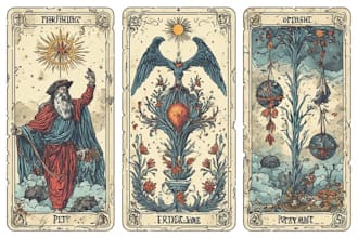 create tarot cards card game design
