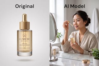 create realistic ai model product photos without real model