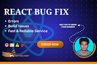 fix react js and next js bugs, errors and issues