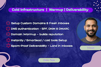 setup instantly ai or smartlead for cold email outreach and warmup