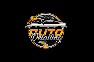 create high quality and beautiful auto detailing  logo design