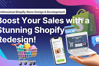 build and redesign your shopify dropshipping store to boost sales