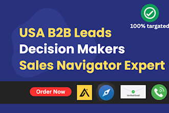generate targeted USA b2b leads using linkedin sales navigator