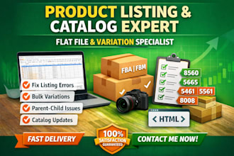 fix amazon flat file, variation merging and listing errors