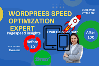 increase slow wordpress website speed and improve mobile load time